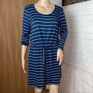 💜POROPHROSE Stripe Drawstring Dress (s)